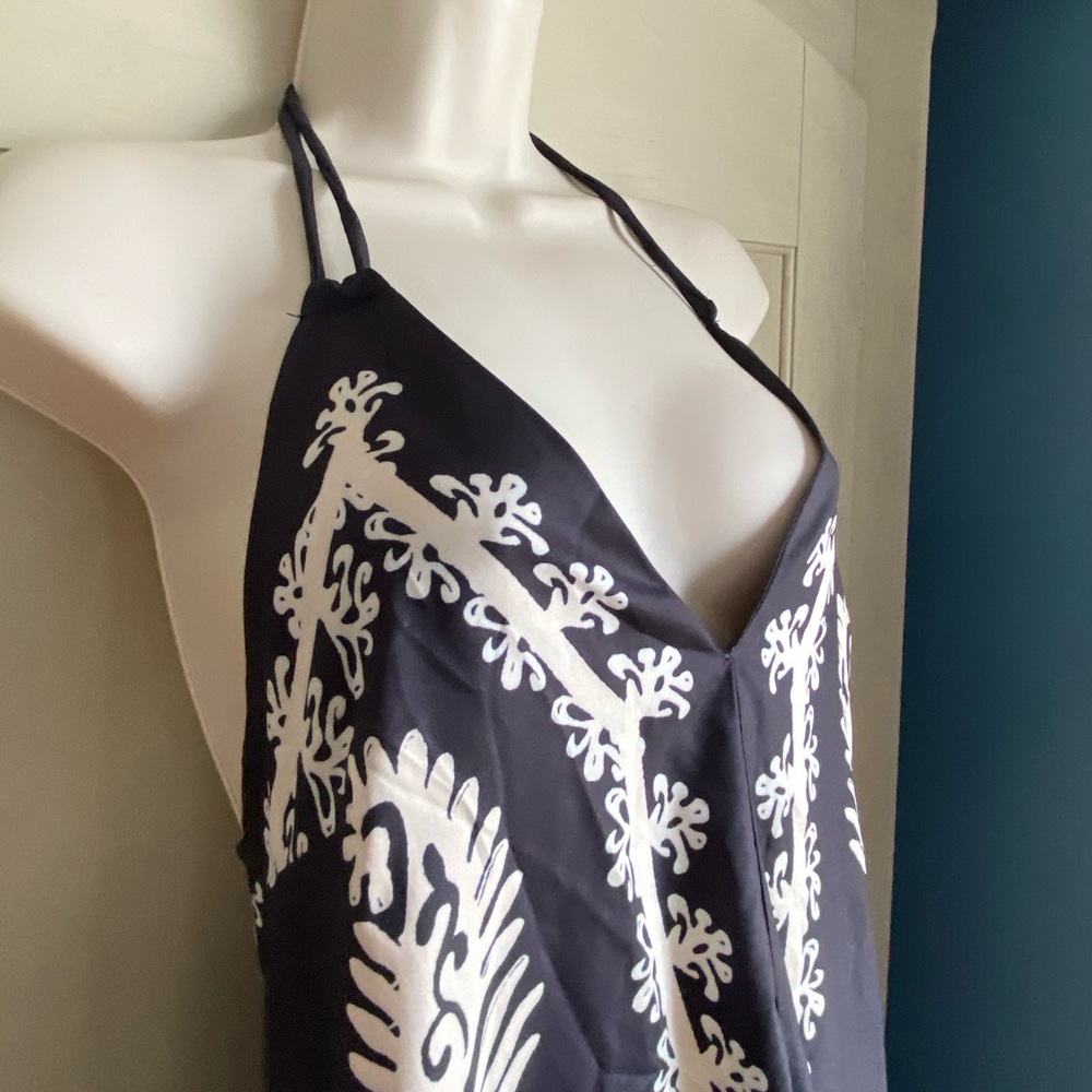 Black & Cream Print Dress Coverup - Picture 4 of 9